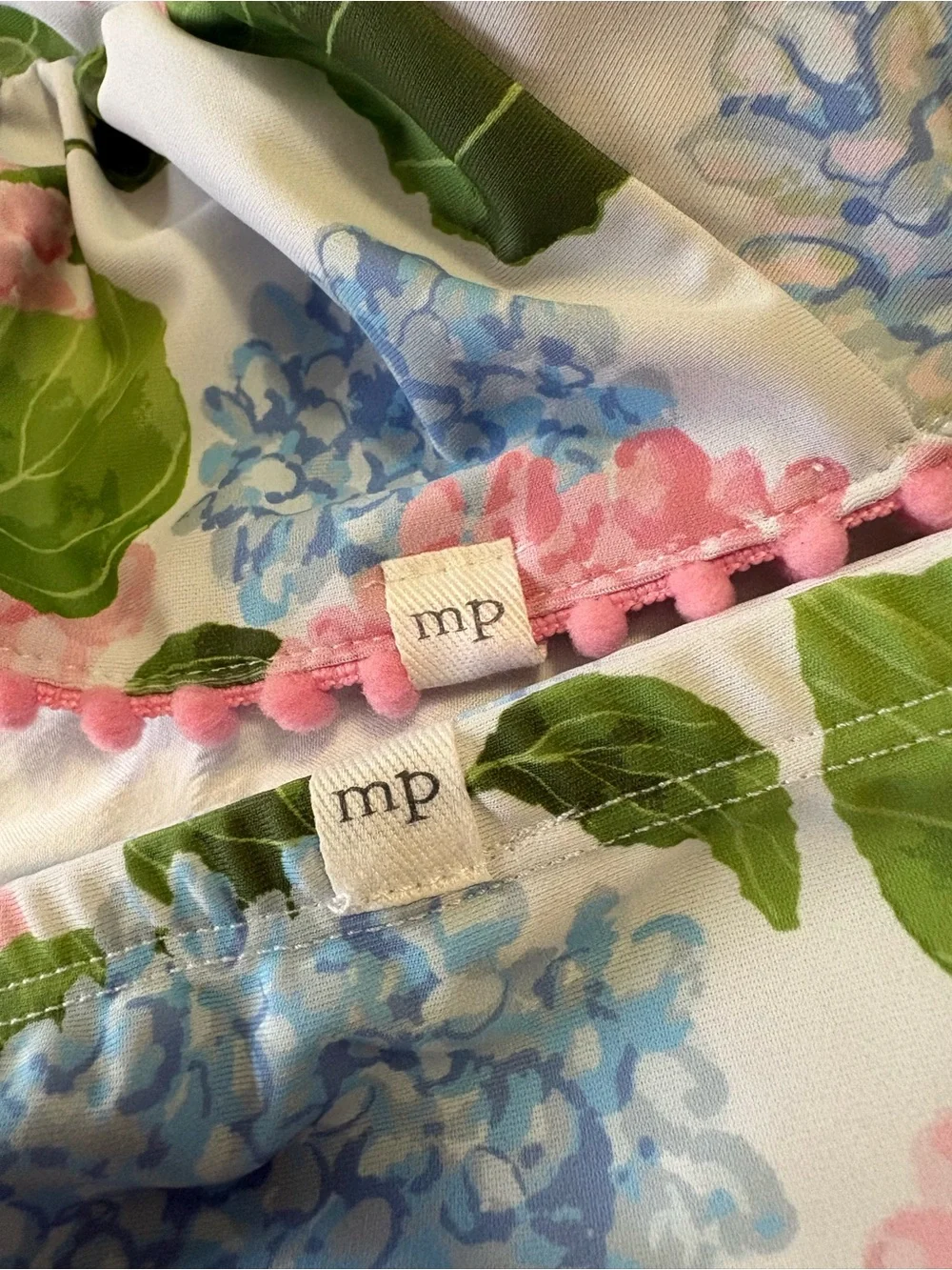Mud Pie REVERSIBLE Girls Floral Hydrangea Tankini Set with Matching BOW
